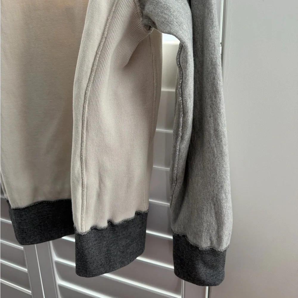 Todd Snyder Cream and Gray Two-Tone Sweatshirt - Picture 13 of 14